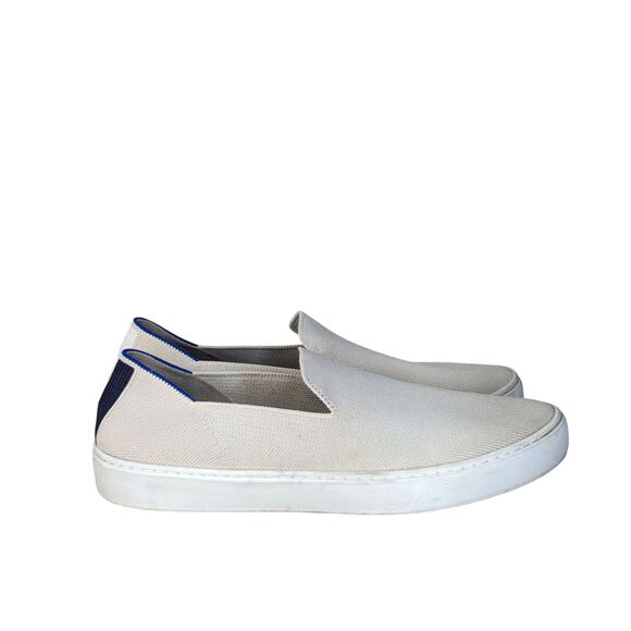 Rothys The Original Slip On Flat Sneakers Wms Size 10.5 Sand Fabric Casual - Picture 2 of 12